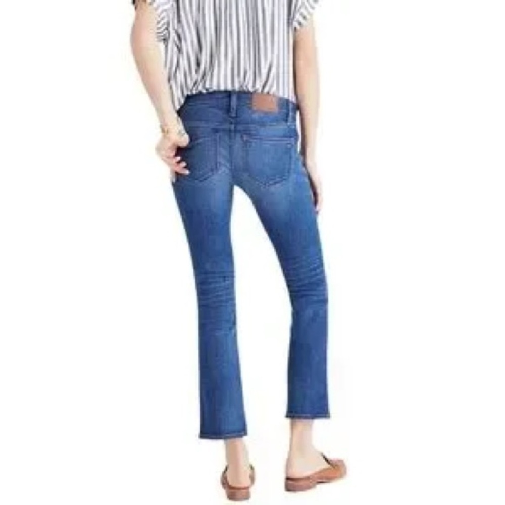 Madewell Maternity Cali Demi-Boot Ankle Jeans Sz 32 Blue Stretch Denim Pregnancy